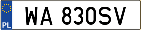 Trailer License Plate